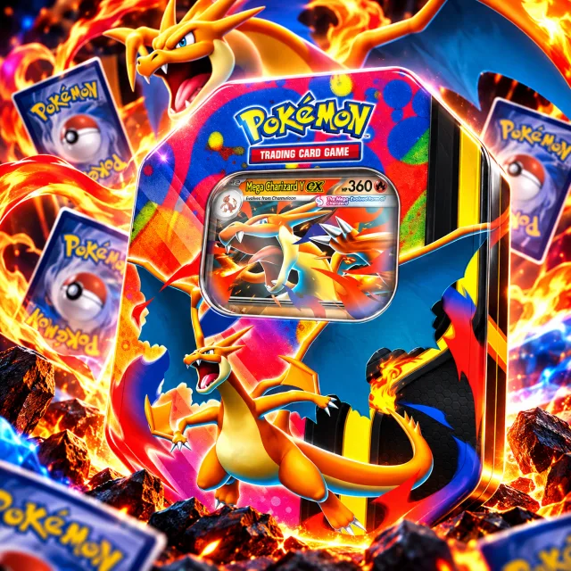 Pokémon Mega Charizard ex Tin