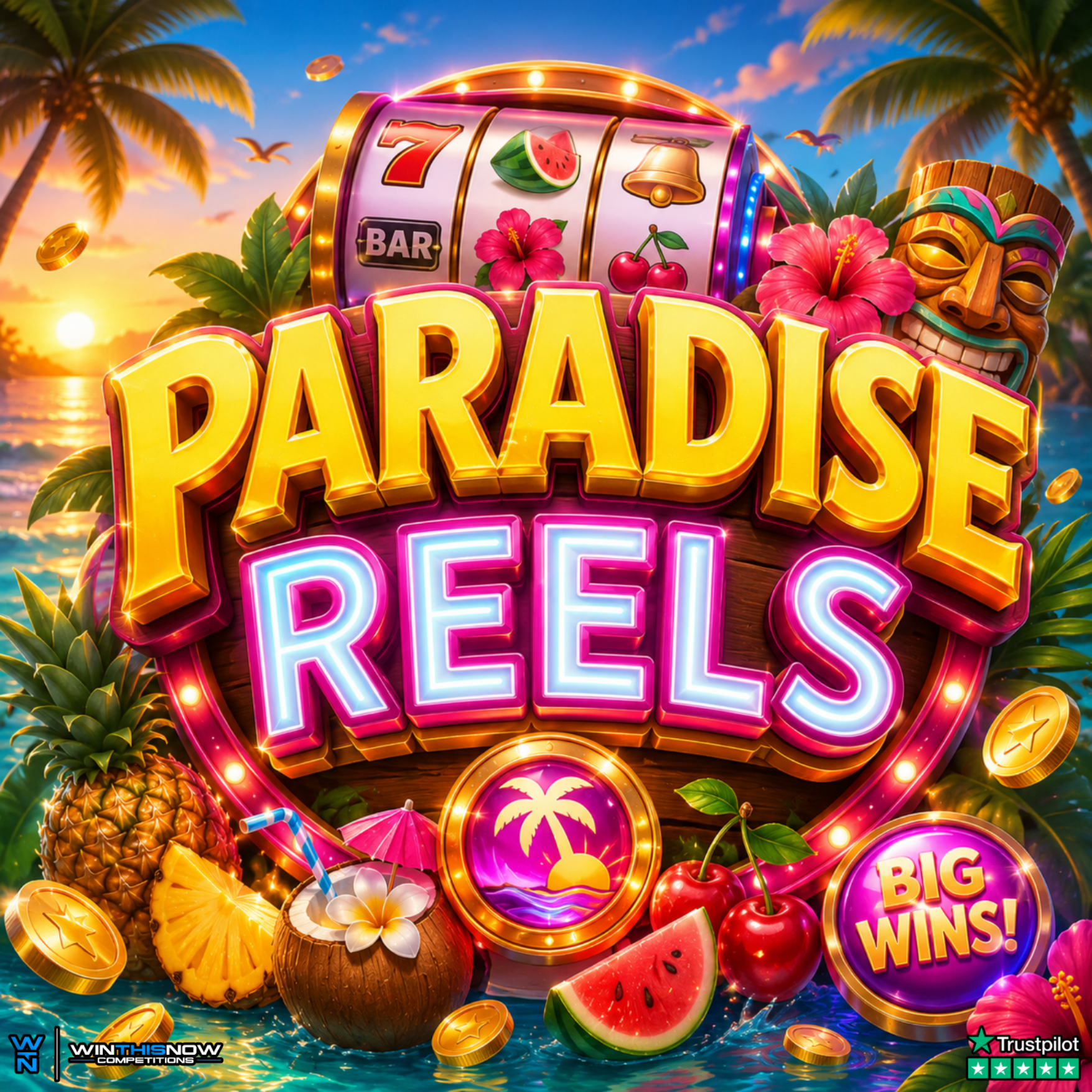 PARADISE REELS - WIN UP TO £777